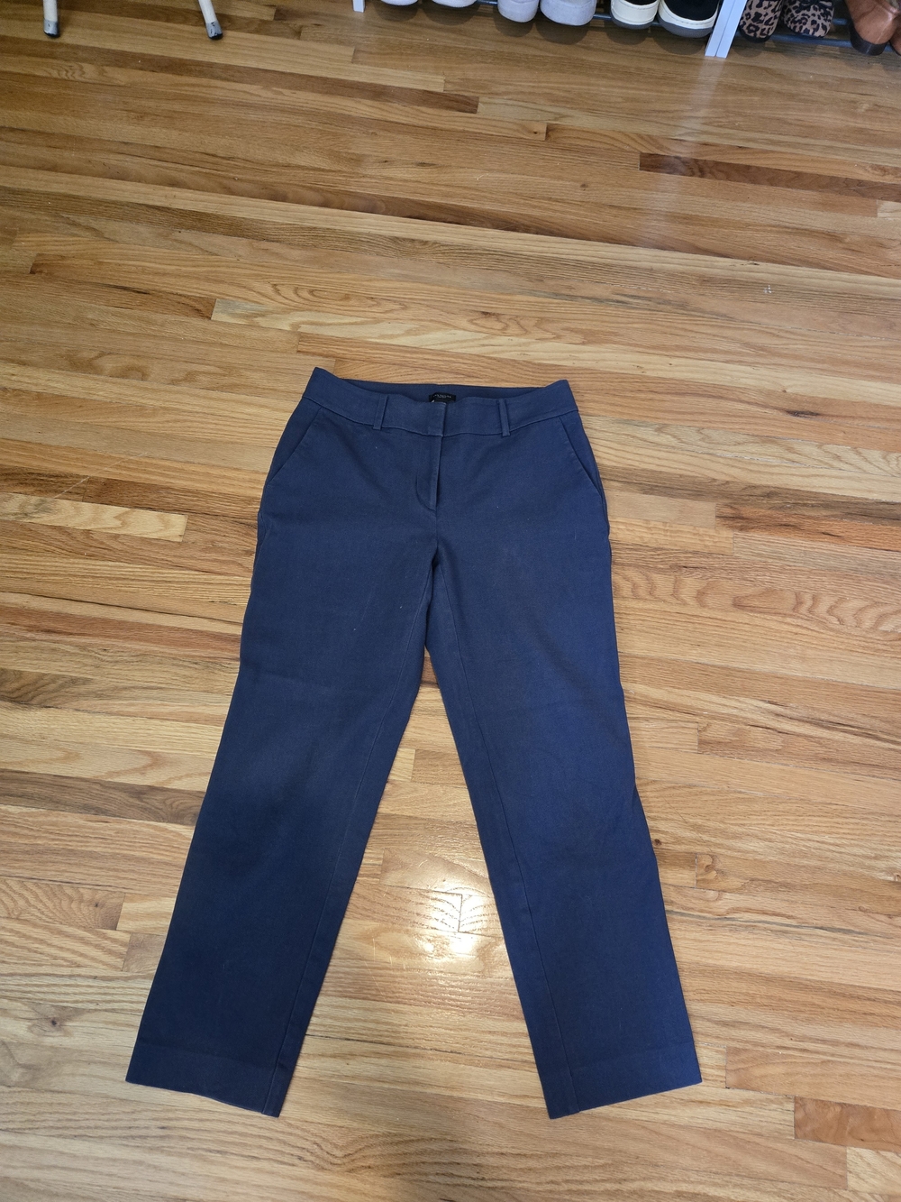 Ann Taylor Navy Cropped Ankle Pants